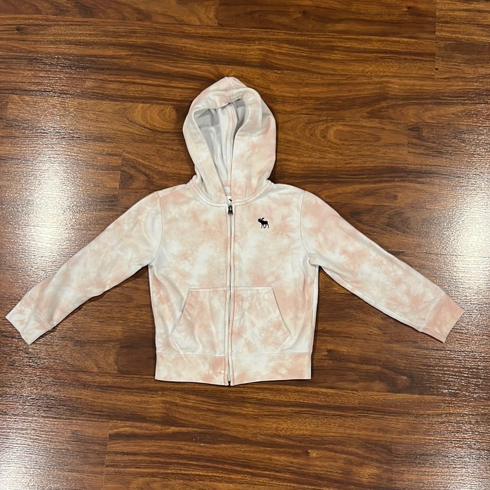 Abercrombie kids zip up hoodie, tie dye, size 5/6